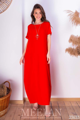 Женское платье 23635 красный