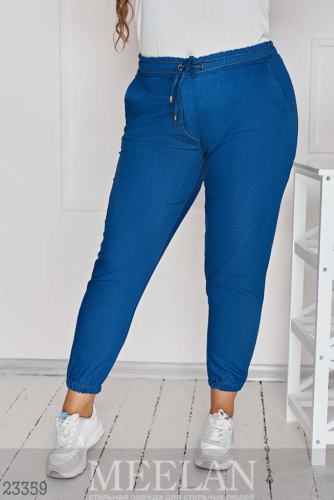 Женские брюки 23359 светлый синий