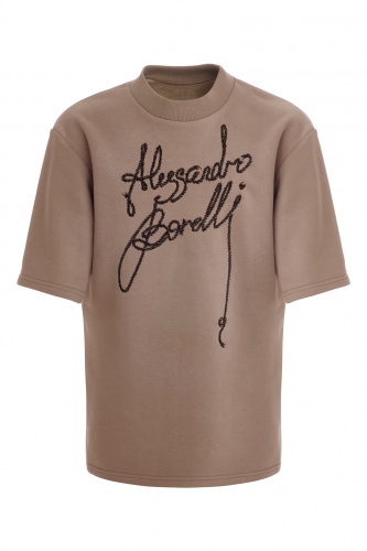 Платье-футболка с принтом Alessandro Borelli