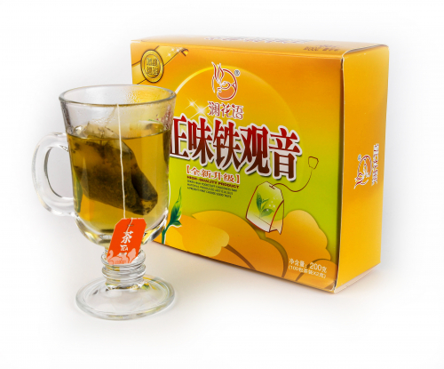 Китайский чёрный и зелёный чай в пакетиках