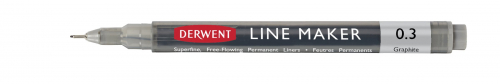 Набор капиллярных ручек Line Maker 3 штуки (графит) в картонной упаковке