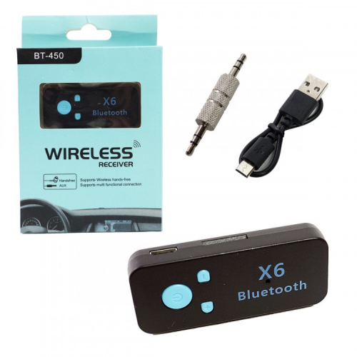 AUX Bluetooth адаптер LV-B13 (BT 450) + USB
