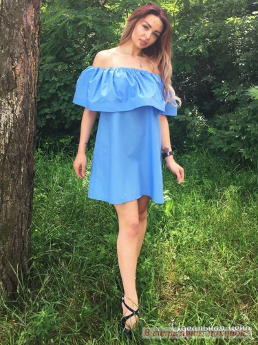 Платье Eletan boutique EB802, голубой (M)
