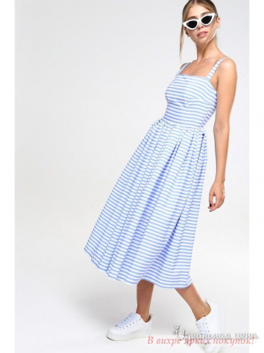 Платье Lavana Fashion LVN180409621, голубой (XS)