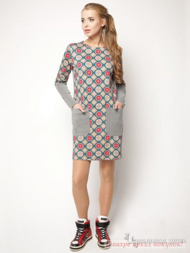 Платье Lavana Fashion LVN15040129, серый (XS)