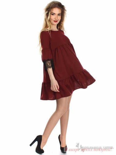 Платье Alpama SO13187BOR, бордовый (44)