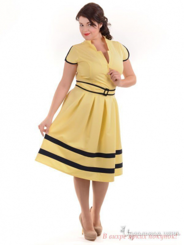 Платье Alpama SO10847YLW, Желтый (52)