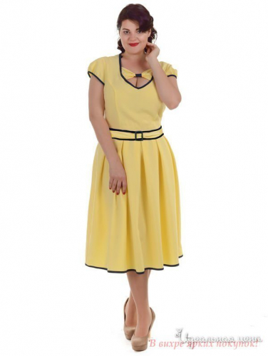 Платье Alpama SO10835YLW, Желтый (52)