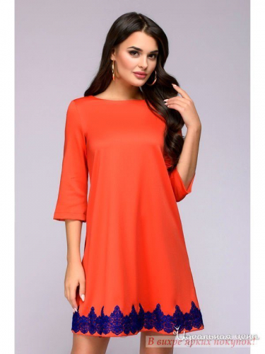 Платье 1001 DRESS DM00854OR, Оранжевый (M)