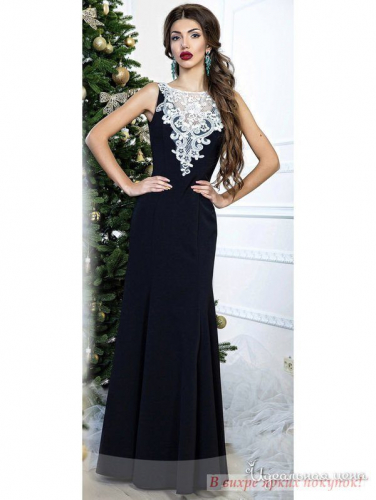 Платье Luxury 120908, черный (46)
