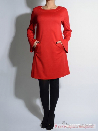 Платье EVA Milano EM277, Красный (S)