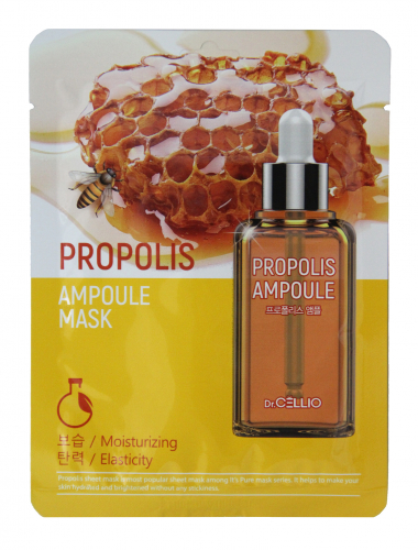 Dr.CELLIO Ампульная тканевая маска для лица PROPOLIS 25мл