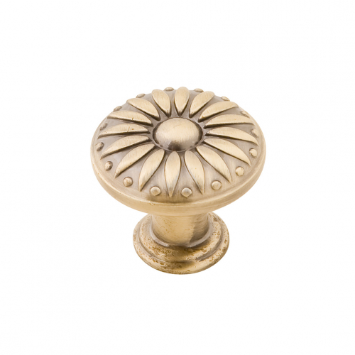 Ручка-кнопка, 27 мм, Д28 Ш28 В24, античная бронза