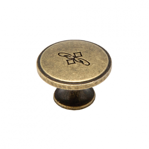 Ручка-кнопка, Д30 Ш30 В20, античная бронза