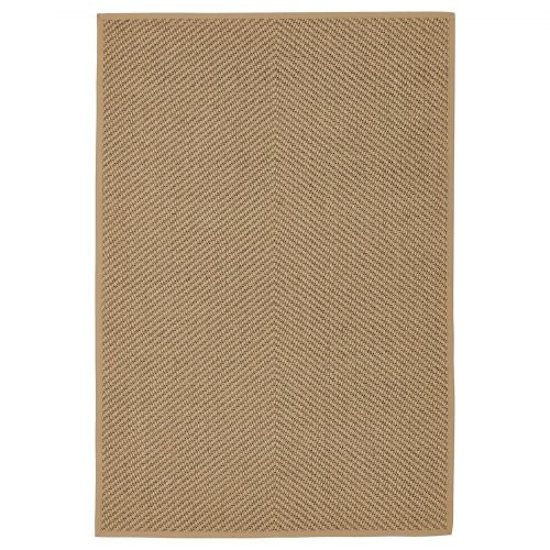 HELLESTED ХЕЛЛЕСТЕД, Ковер безворсовый, неокрашенный/коричневый, 133x195 см