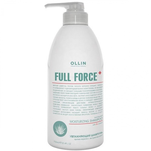 Ollin Full Force Увлажняющий шампунь против перхоти с экстрактом алоэ