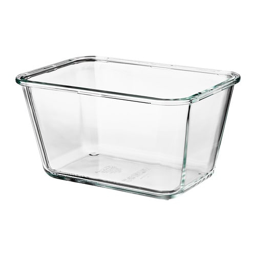 ИКЕА/365+, Контейнер для продуктов, прямоугольн формы, стекло, 1.8 л. IKEA