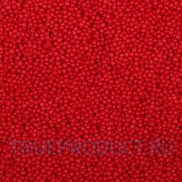 Посыпка Шарики алые (красные) 2 мм, 50 гр