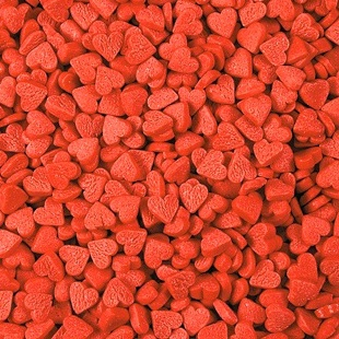 Посыпка кондитерская 'Сердечки красные мини' 7 мм, 50 г