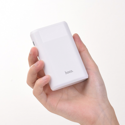 Портативный аккумулятор Power Bank Hoco B35B Entourage 8000 mAh 1USB 2.1A, белый