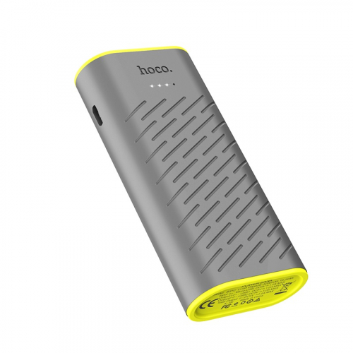 Портативный аккумулятор Power Bank Hoco B31C 5200 mAh 2USB 2A max, серый