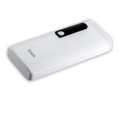 Портативный аккумулятор Power Bank Hoco B27 Pusi 15000mAh 2USB, 3A,дисплей, настольная лампа, белый