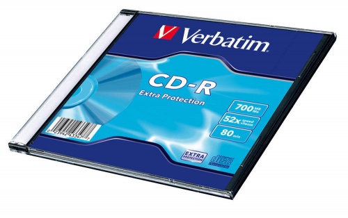 Диск Verbatim CD-R 80 700MB 52X (10) (100), slim