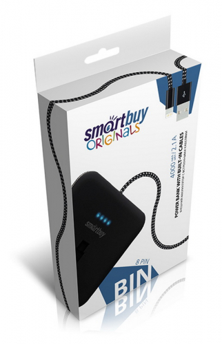 Портативный аккумулятор Smartbuy BIN, 4000 мАч, для iP5 черный (SBPB-310)