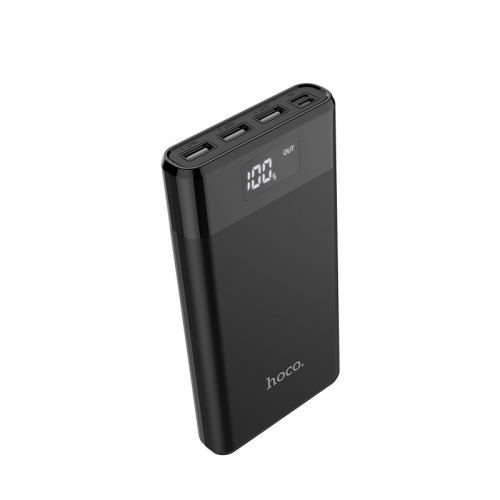 Портативный аккумулятор Power Bank Hoco B35E Entourage 30000mAh 3USB x 2Amax, дисплей, черный