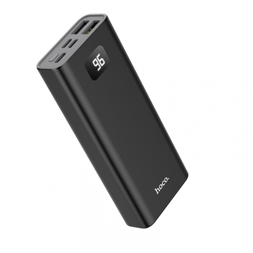 Портативный аккумулятор Power Bank Hoco J46 10000 mAh 2USB, 2A(max), Type-C / iP5, дисплей, черный