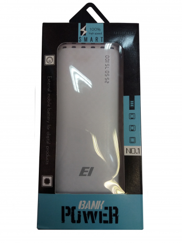 Портативный аккумулятор Power Bank Eltronic 16000mAh, фонарь/2 USB (белый)