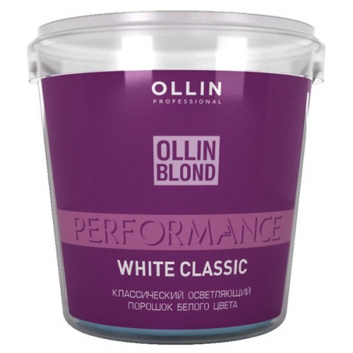 Ollin Performance Осветляющий порошок классический белого цвета 500гр