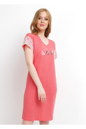 #99919 Платье (CLEVER) меланж розовый