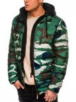 Куртка мужская весенняя C384 - зеленый-камуфляж