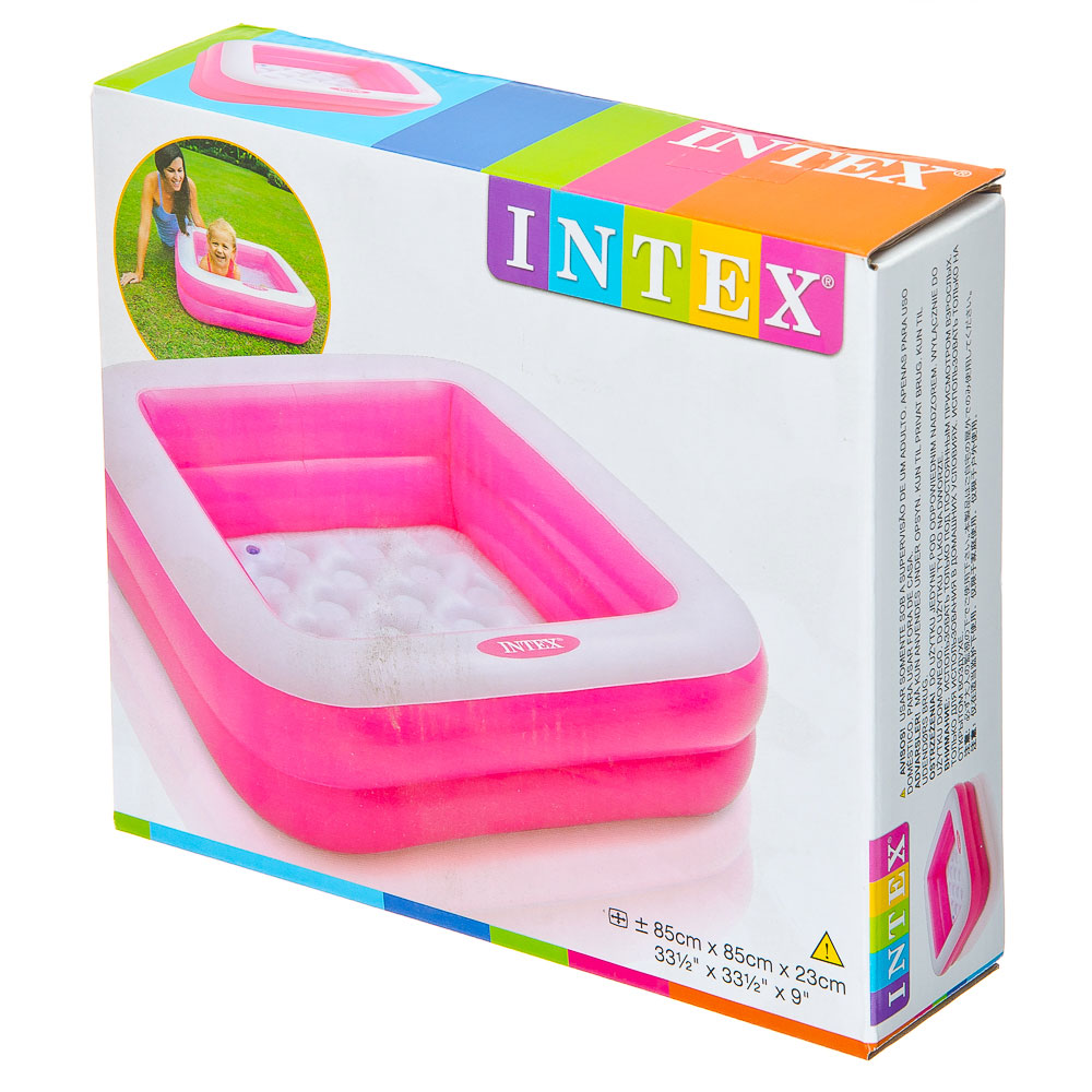 INTEX Бассейн надувной 85x85x23см, 57100, арт.810-160
