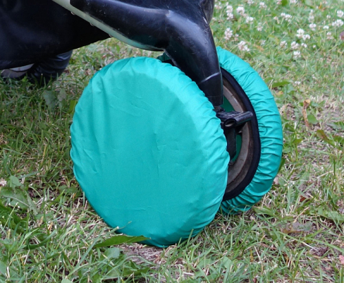 Чехлы на колеса коляски Чудо-Чадо – зеленые (4 шт., d = 18-23 см)