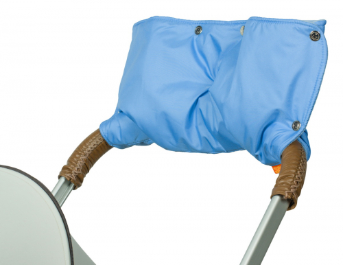 Муфта для рук на коляску ЧУДО-ЧАДО (флис/кнопки) – голубая