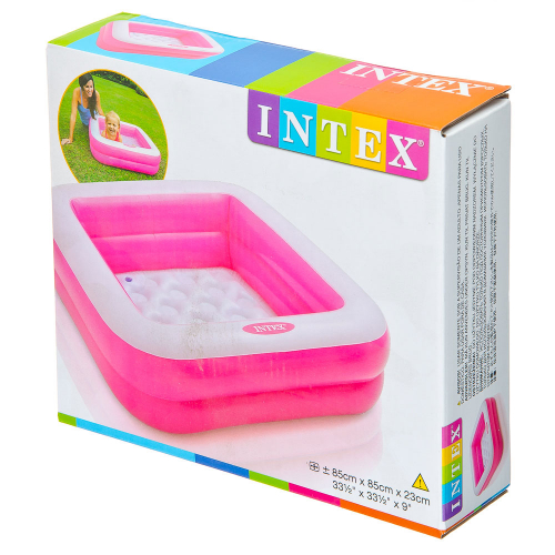 INTEX Бассейн надувной 85x85x23см, 57100, арт.810-160