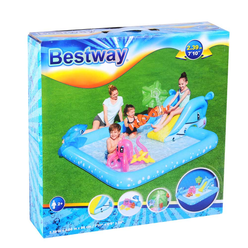 BESTWAY Игровой бассейн с брызгалкой и принадл. для игр 