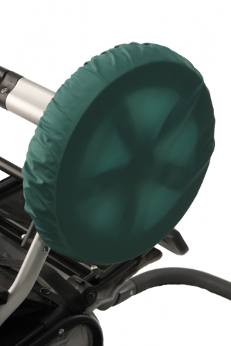 Чехлы на колеса коляски Чудо-Чадо – зеленые (4 шт., d = 28-34 см)