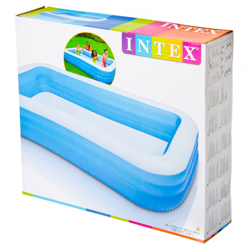 INTEX Бассейн надувной 305x183x56см 999л, рем комплект, от 6 лет, 58484