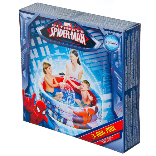 BESTWAY Spider-Man Бассейн надувной, ПВХ, 122х30см, 200л, от 2 лет, 98018