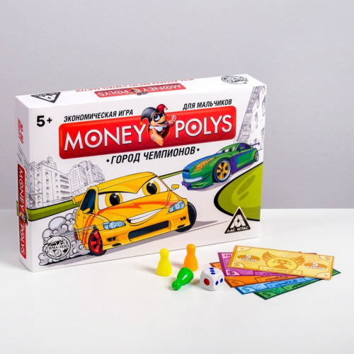 Экономическая игра для мальчиков «MONEY POLYS. Город чемпионов», 5+