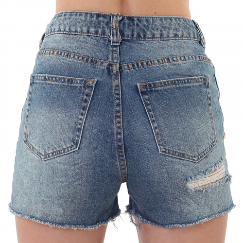 Короткие джинсовые шорты – выделяют талию, удлиняют осанку №233