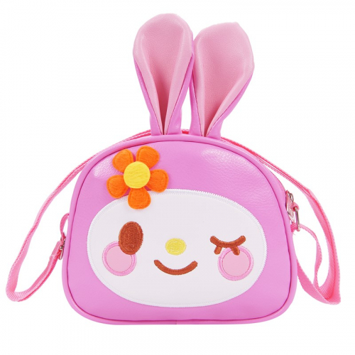Детская сумочка с ушками цвет розовый р-р 18х15х6 арт ds-17