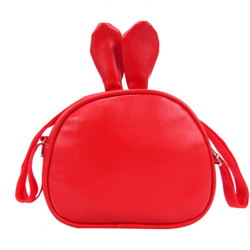 Детская сумочка с ушками цвет красный р-р 18х15х6 арт ds-21