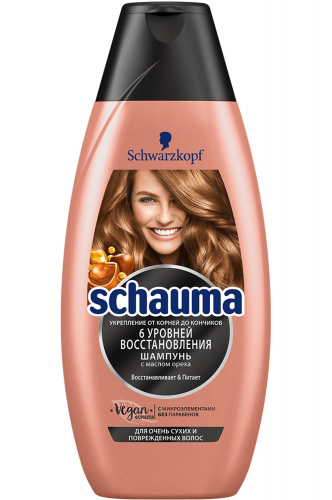 Schauma, Мультиэффект-шампунь 6 уровней восстановления для очень сухих и поврежденных волос 225 мл Schauma