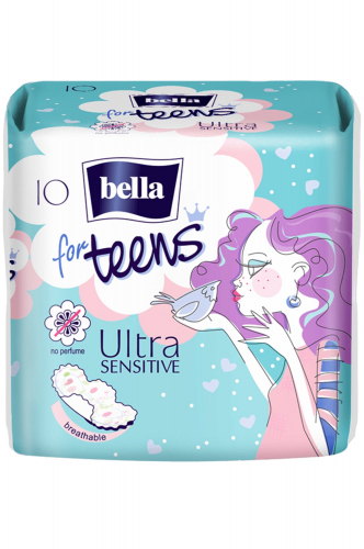 Bella, Прокладки супертонкие впитывающие for Teens Ultra sensitive 10 шт Bella