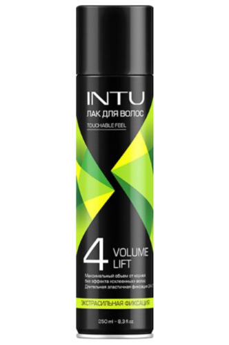 INTU VOLUME, Лак для волос Volume lift, экстрасильная фиксация 250 мл INTU VOLUME