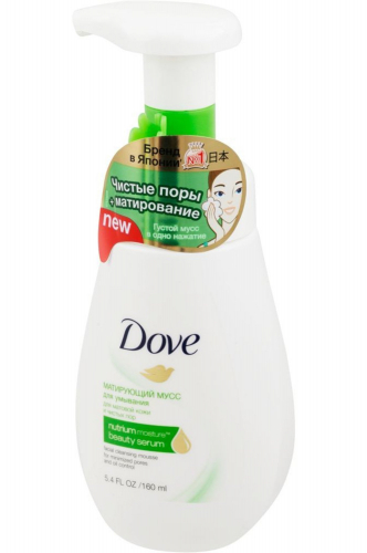 Dove, Мусс для умывания Матирующий 160 мл Dove